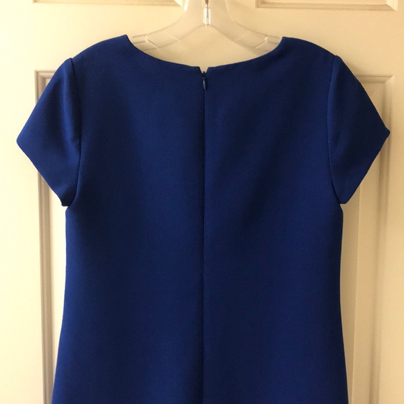 J Crew royal blue mod mini dress with bow details - Picture 4 of 5